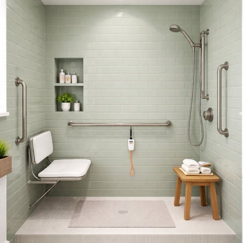 Senior Shower Installation in Walpole, MA